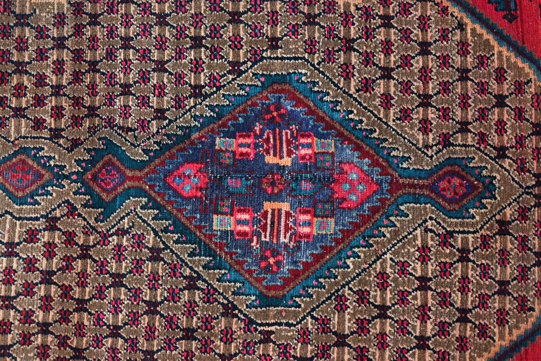 brown Runner rug 3' 4" x 9' 6"