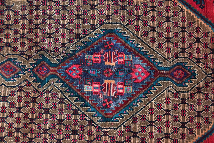 brown Runner rug 3' 4" x 9' 6"