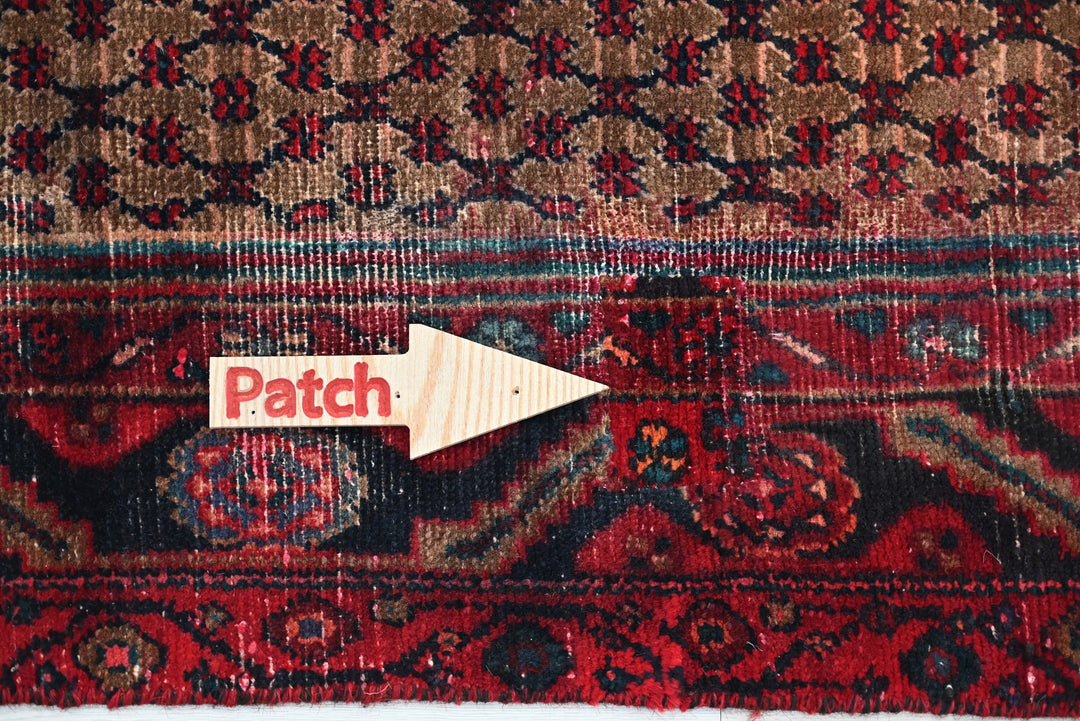 brown Runner rug 3' 4" x 9' 6"