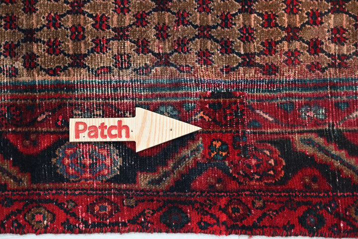 brown Runner rug 3' 4" x 9' 6"