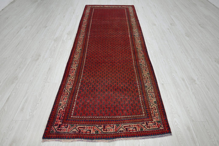 red Runner rug 3' 4" x 9' 10"
