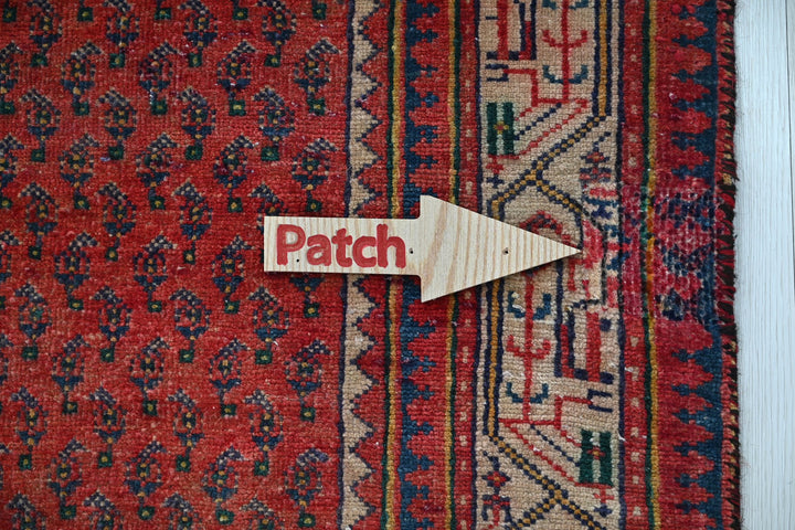 red Runner rug 3' 4" x 9' 10"