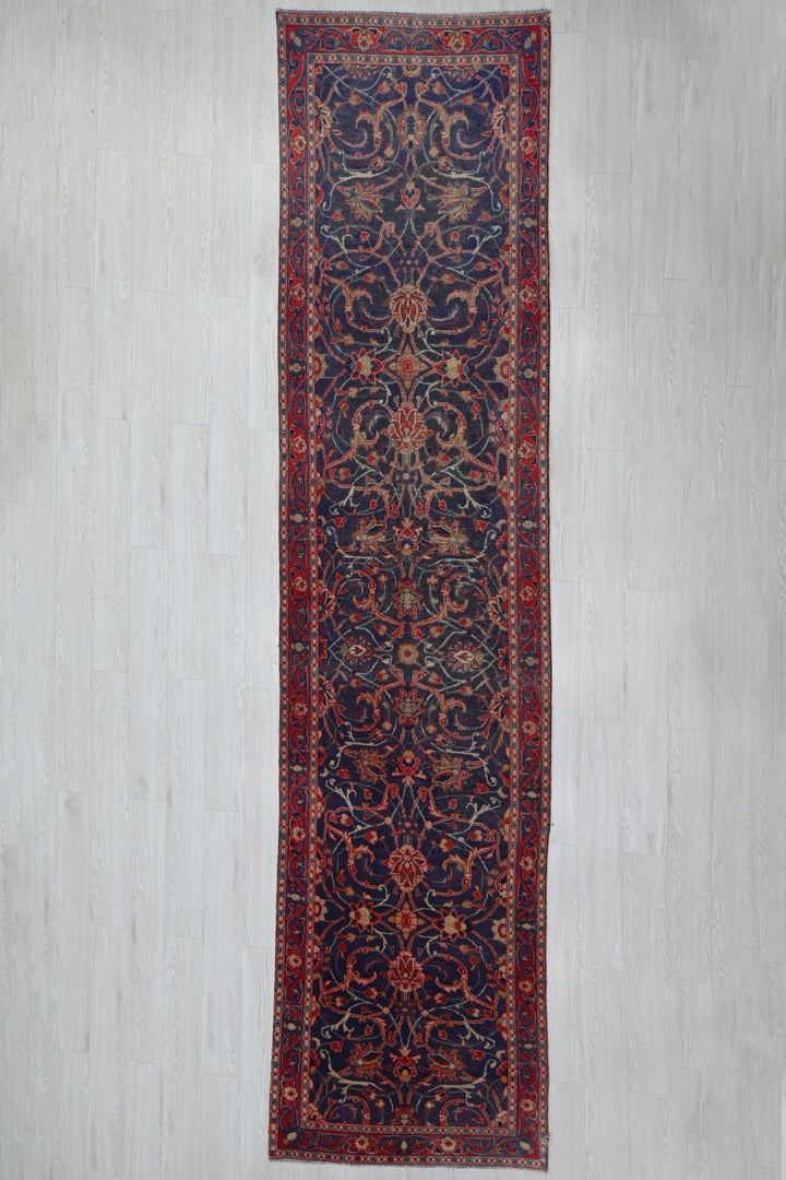 blue Runner rug 3' 2" x 13' 1"