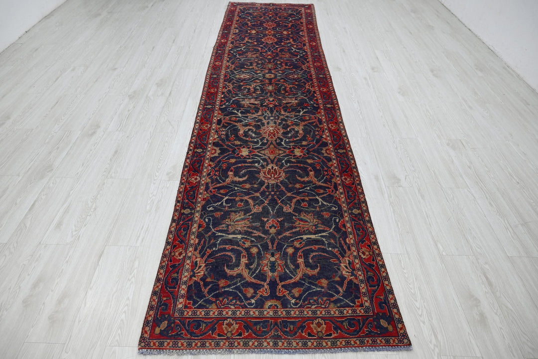 blue Runner rug 3' 2" x 13' 1"