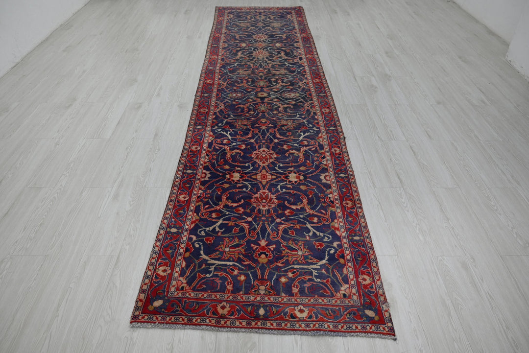 blue Runner rug 3' 2" x 13' 1"