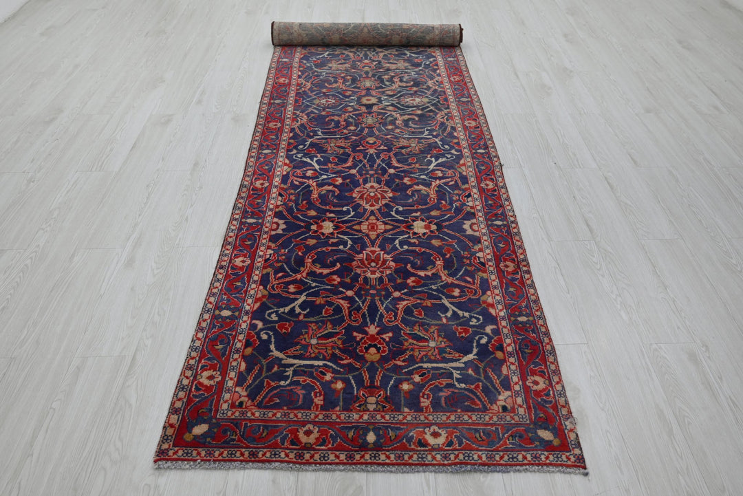 blue Runner rug 3' 2" x 13' 1"