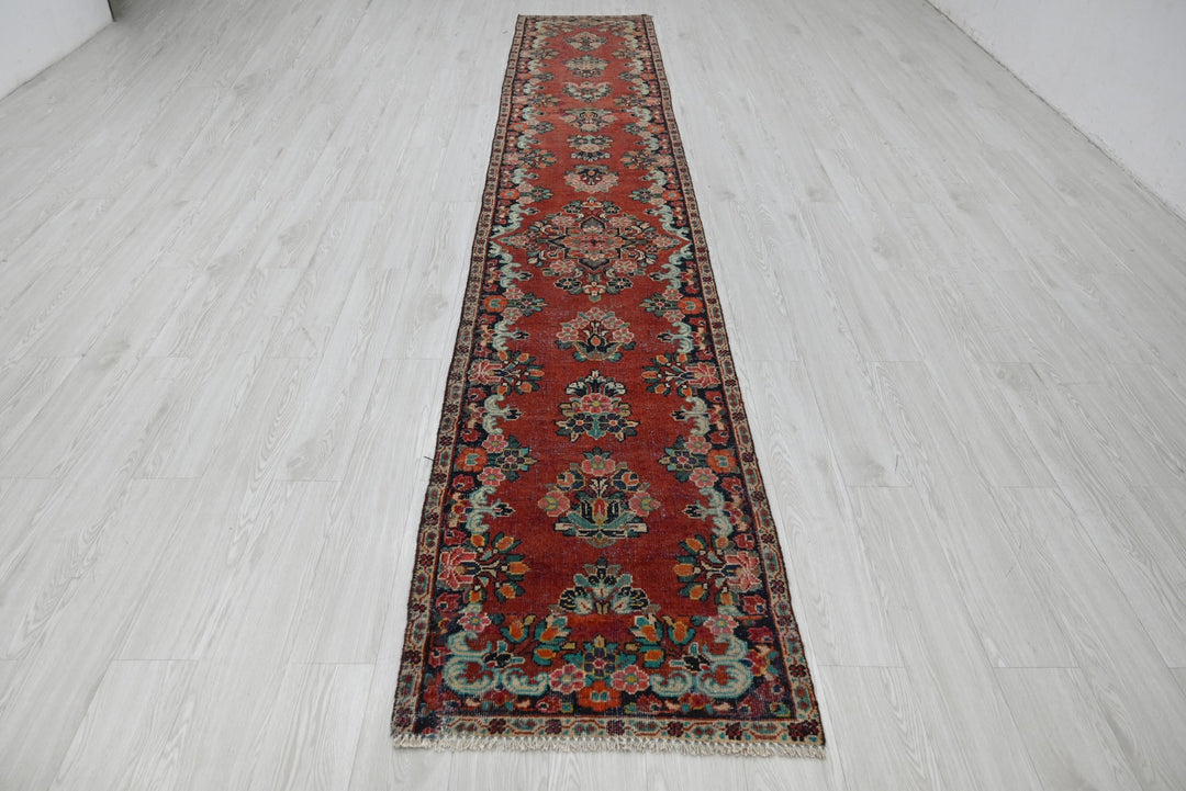 red Runner rug 2' 4" x 13' 10"