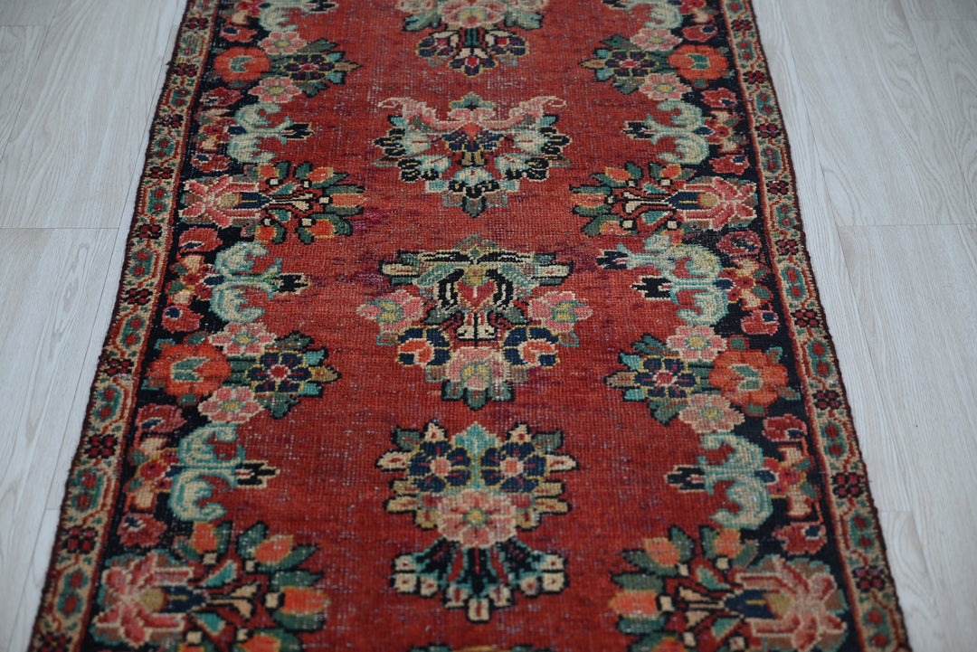 red Runner rug 2' 4" x 13' 10"