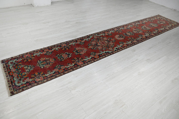 red Runner rug 2' 4" x 13' 10"