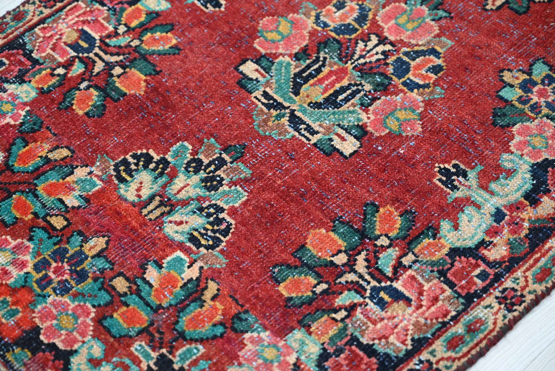 red Runner rug 2' 4" x 13' 10"