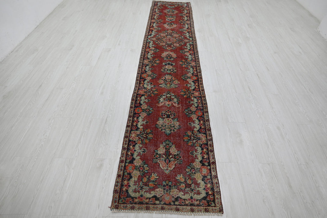red Runner rug 2' 4" x 13' 10"