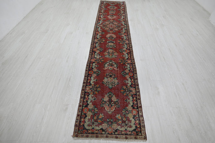 red Runner rug 2' 4" x 13' 10"