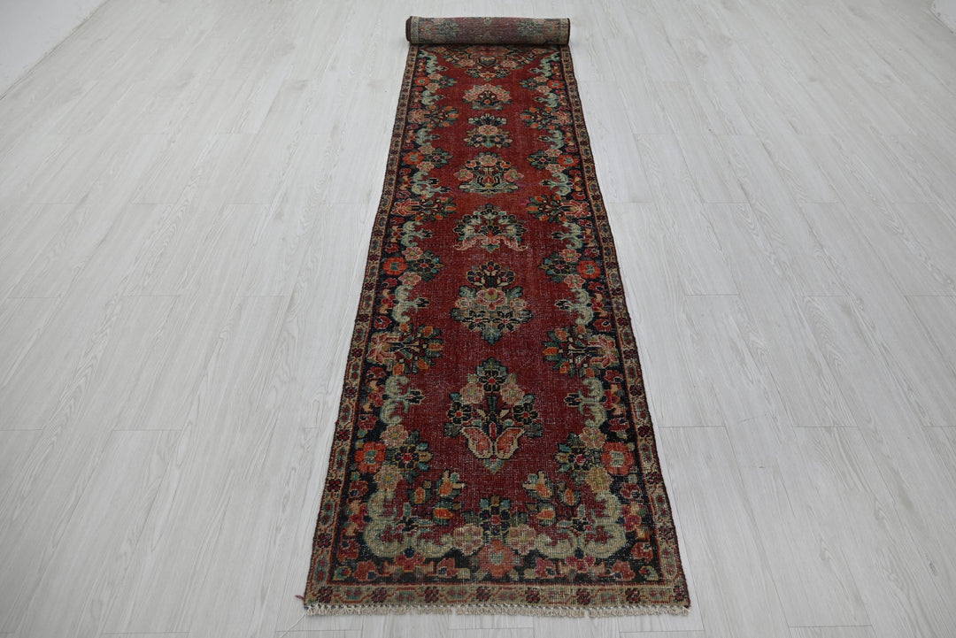 red Runner rug 2' 4" x 13' 10"
