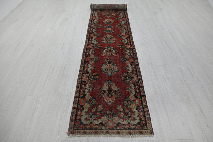red Runner rug 2' 4" x 13' 10"