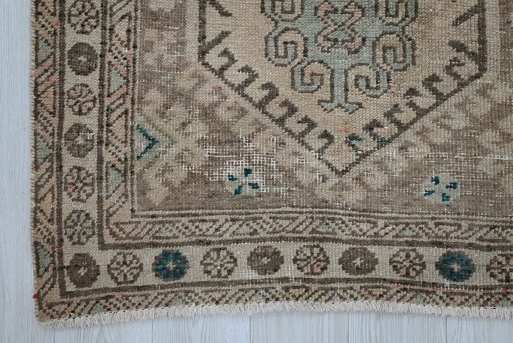 brown Runner rug 3' 1" x 13' 1"
