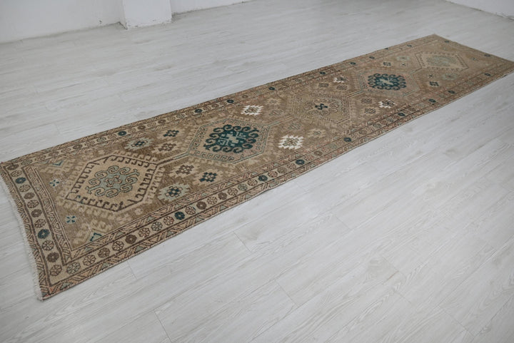 brown Runner rug 3' 1" x 13' 1"