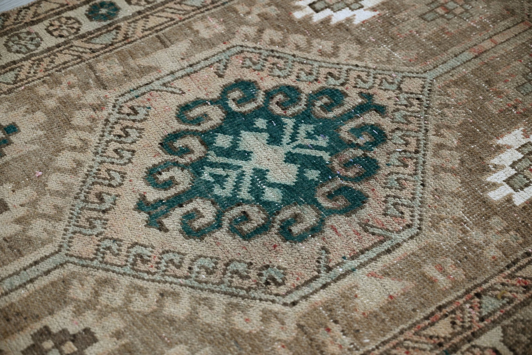 brown Runner rug 3' 1" x 13' 1"