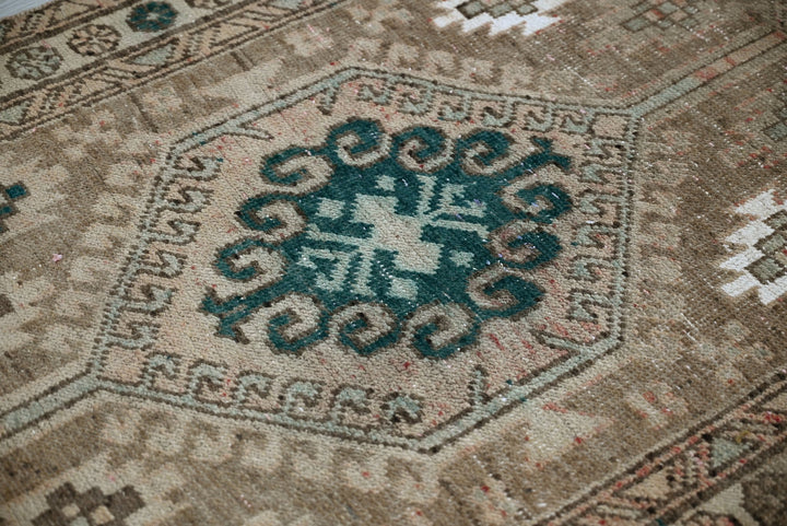 brown Runner rug 3' 1" x 13' 1"
