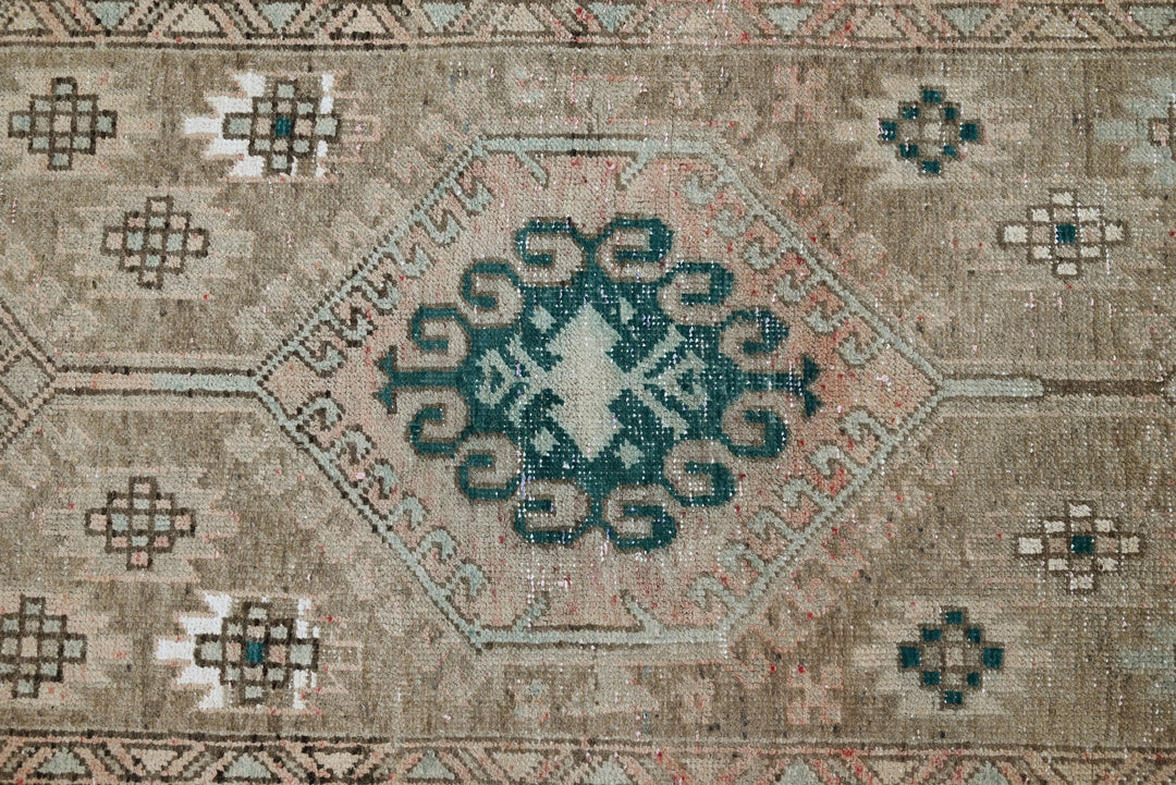 brown Runner rug 3' 1" x 13' 1"
