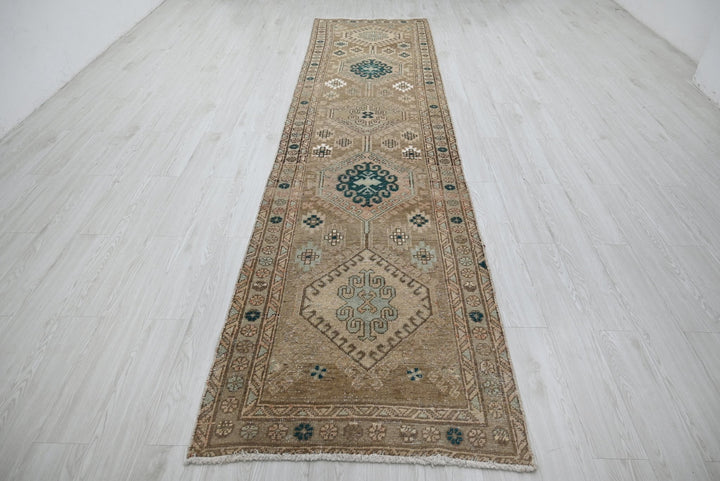 brown Runner rug 3' 1" x 13' 1"
