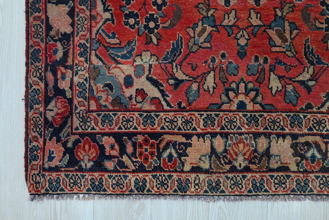 red Runner rug 3' 9" x 10' 2"