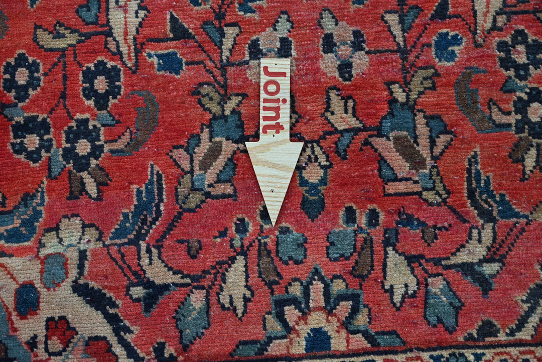 red Runner rug 3' 9" x 10' 2"