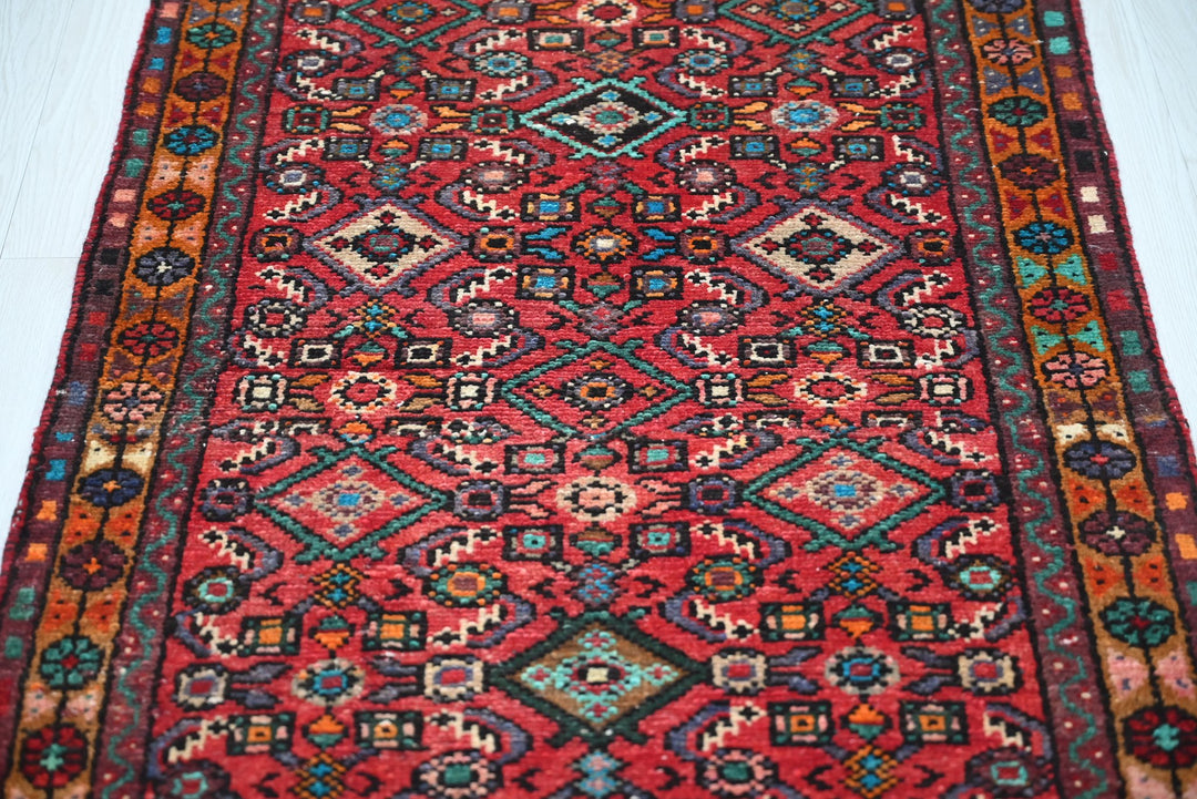 red Runner rug 2' 6" x 12' 2"