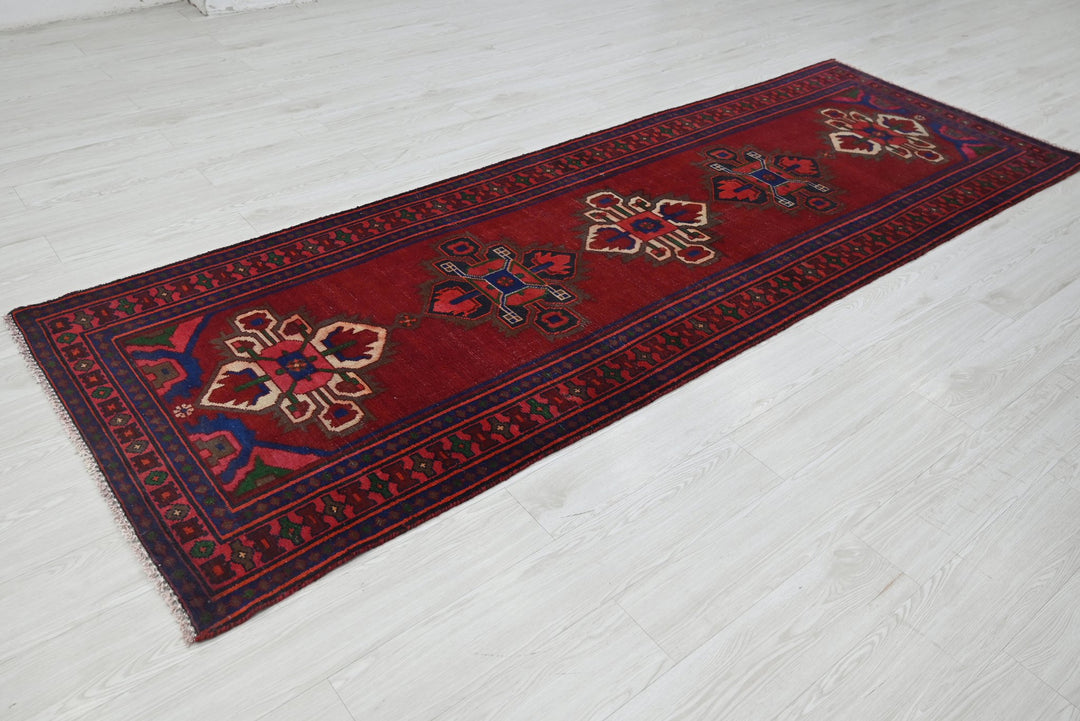 red Runner rug 3' 6" x 10' 2"