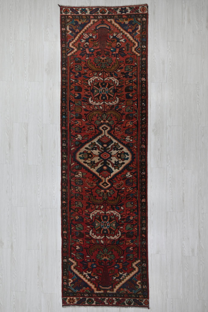 red Runner rug 2' 10" x 10' 7"