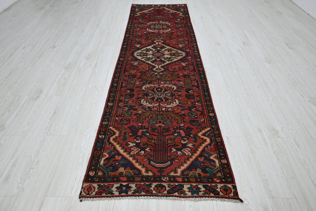 red Runner rug 2' 10" x 10' 7"