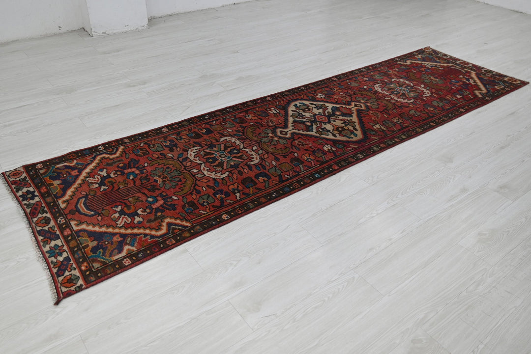 red Runner rug 2' 10" x 10' 7"