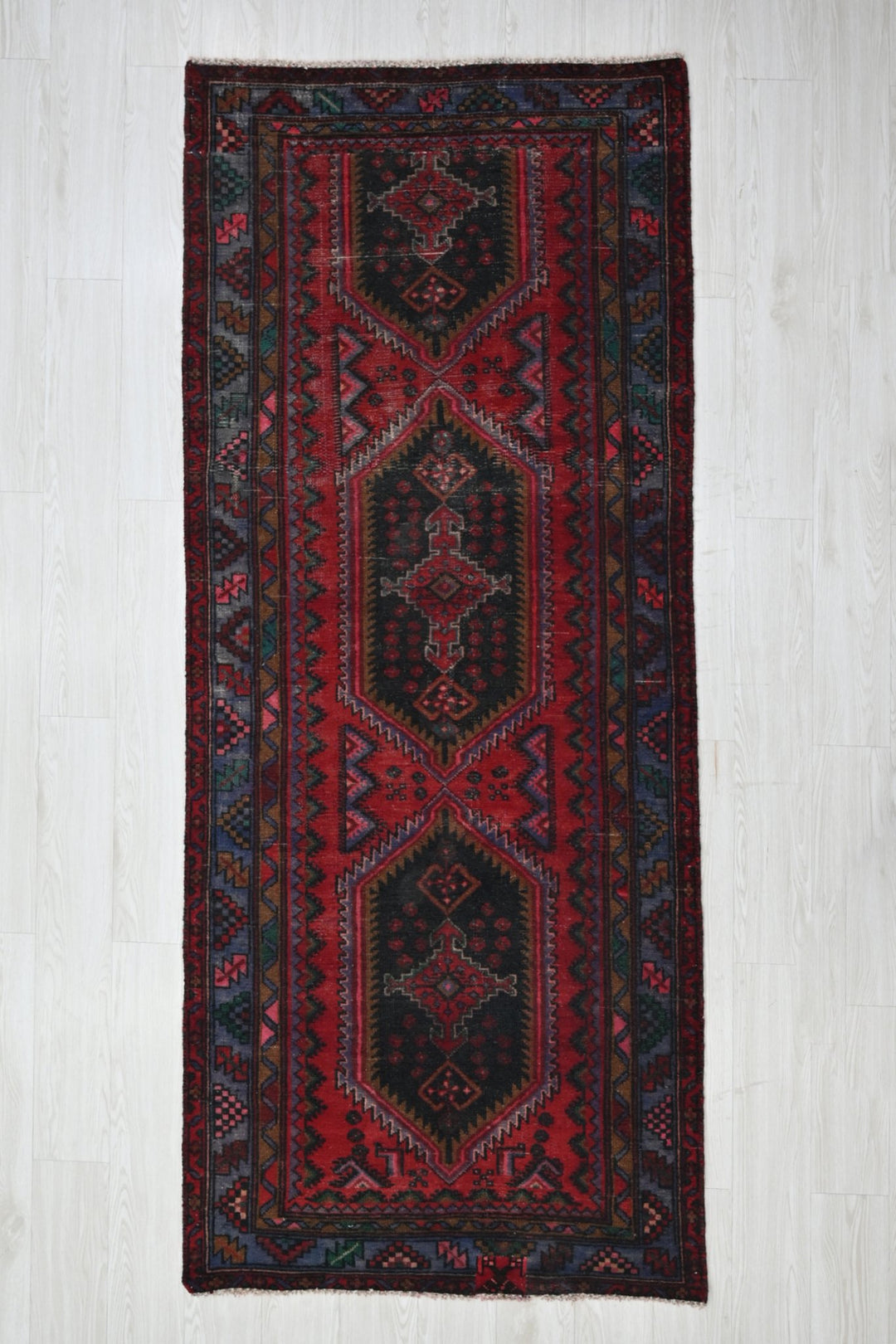 red Runner rug 3' 4" x 8' 3"