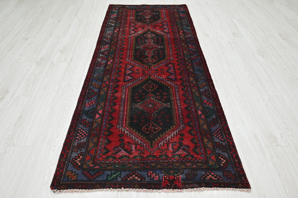 red Runner rug 3' 4" x 8' 3"
