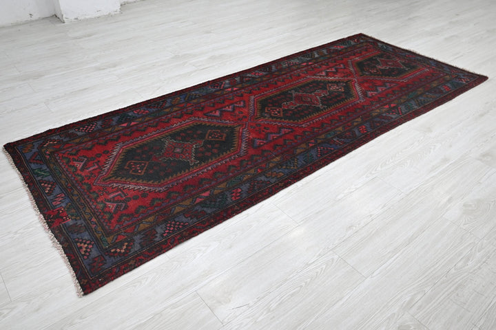 red Runner rug 3' 4" x 8' 3"