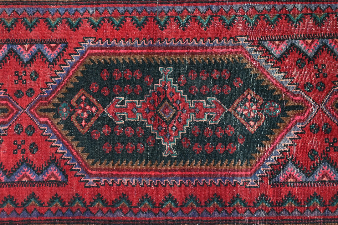 red Runner rug 3' 4" x 8' 3"