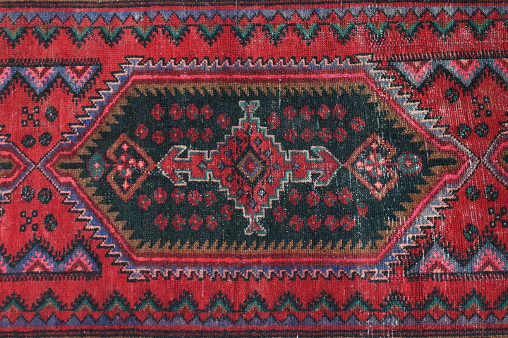 red Runner rug 3' 4" x 8' 3"