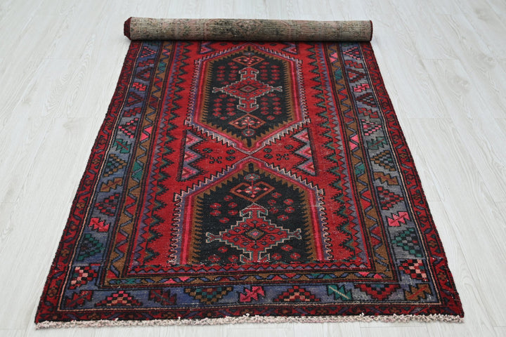 red Runner rug 3' 4" x 8' 3"
