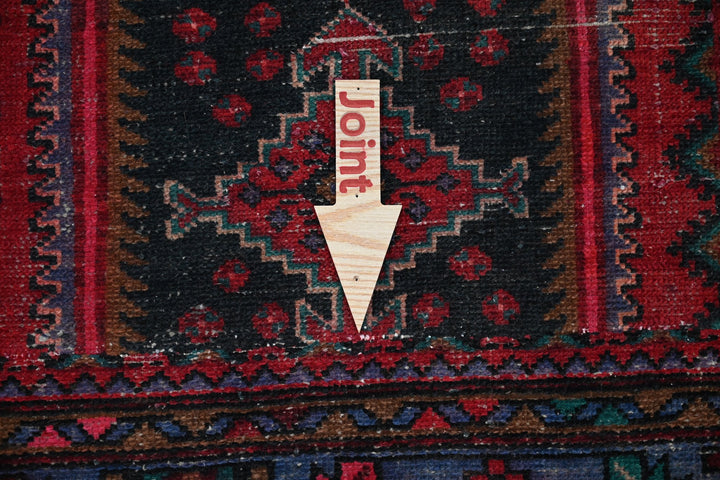 red Runner rug 3' 4" x 8' 3"