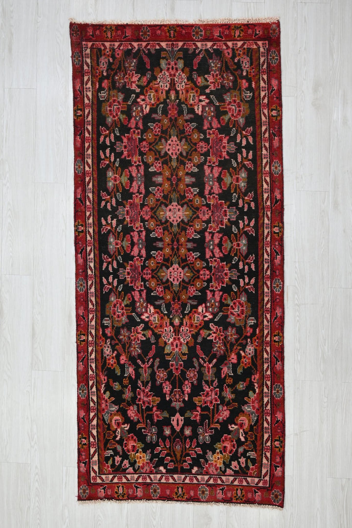 black Runner rug 3' 2" x 7' 7"