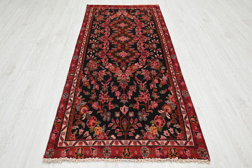 black Runner rug 3' 2" x 7' 7"