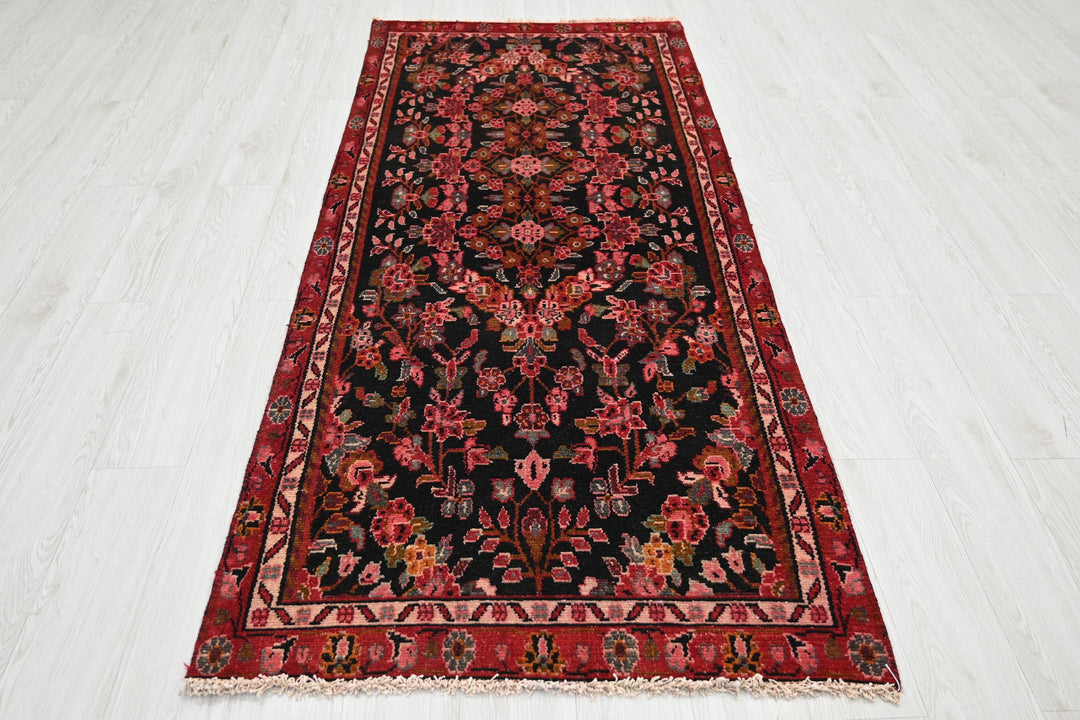 black Runner rug 3' 2" x 7' 7"