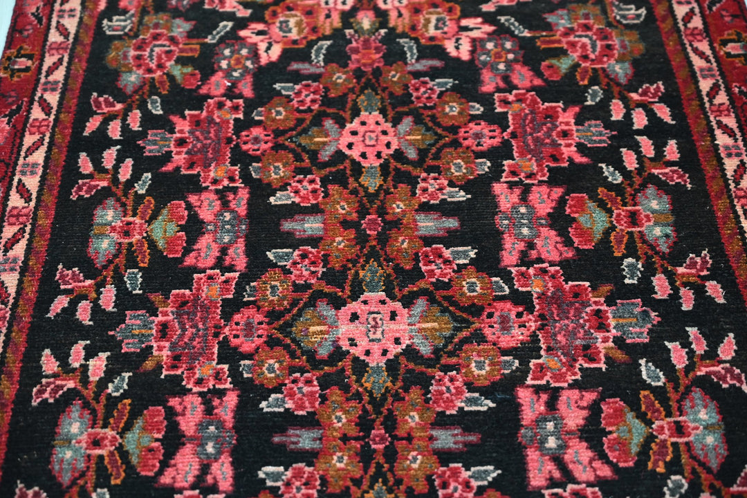 black Runner rug 3' 2" x 7' 7"