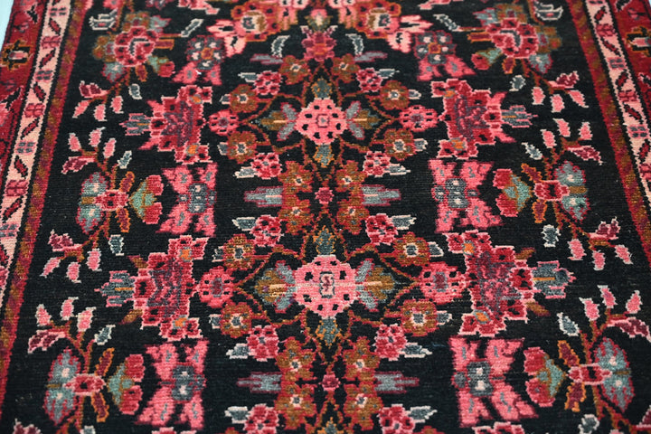 black Runner rug 3' 2" x 7' 7"