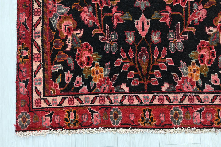 black Runner rug 3' 2" x 7' 7"