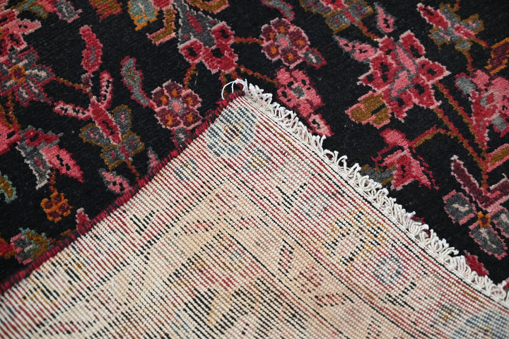 black Runner rug 3' 2" x 7' 7"