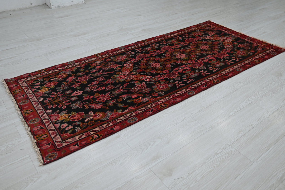 black Runner rug 3' 2" x 7' 7"