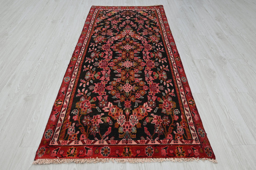 black Runner rug 3' 2" x 7' 7"