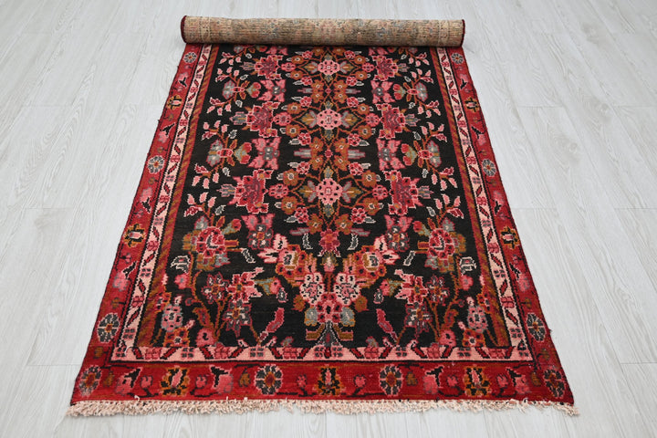black Runner rug 3' 2" x 7' 7"