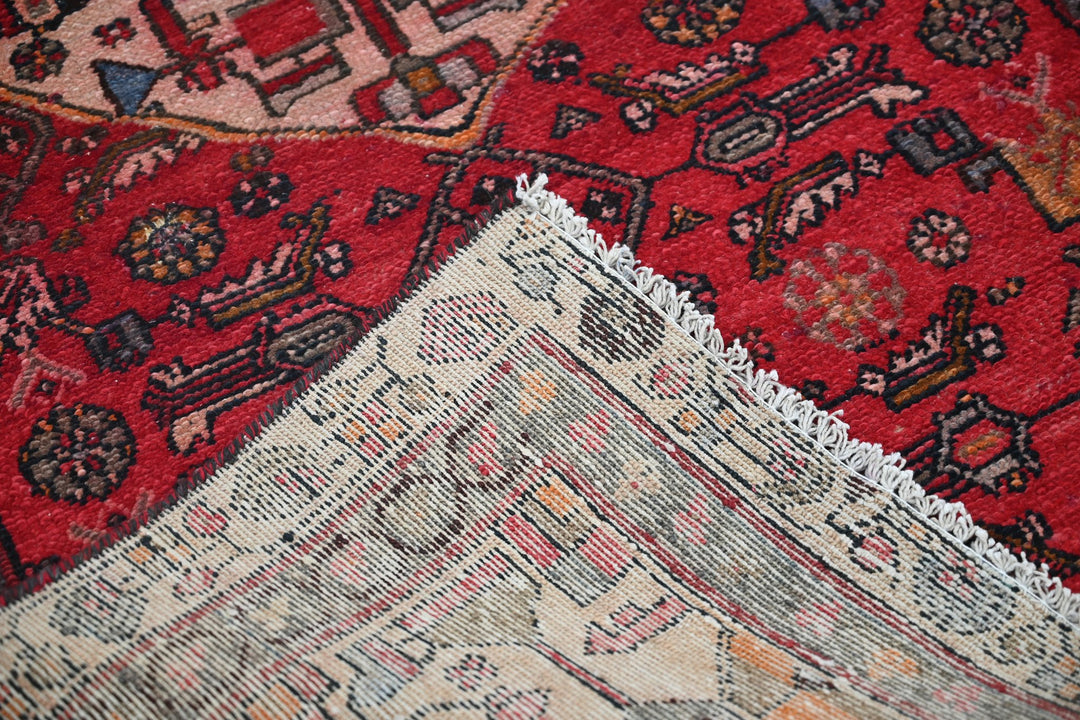 red Accent rug 3' 1" x 6' 3"