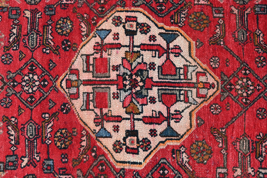 red Accent rug 3' 1" x 6' 3"